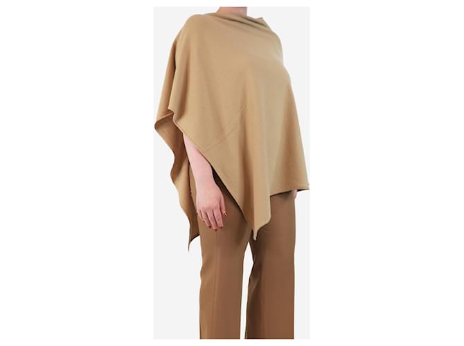 Crimson Beige klassischer Poncho - Einheitsgröße - Ansicht 3