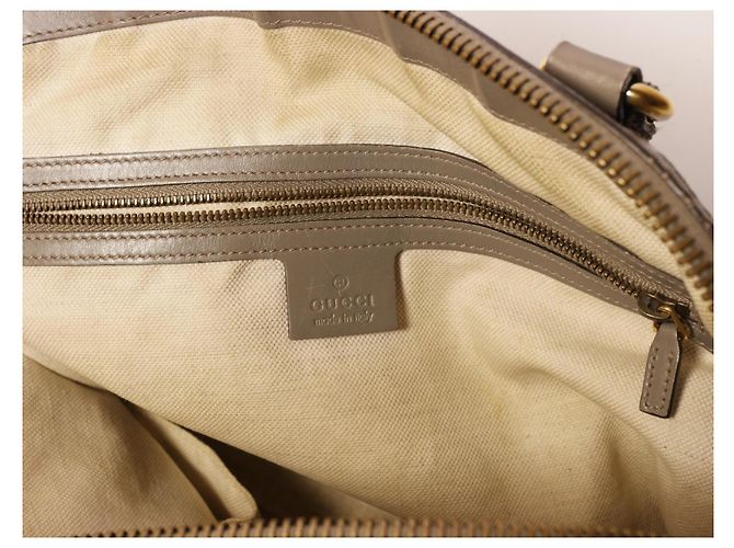 Incredibile borsa in pelle Gucci Grigio - vista 11
