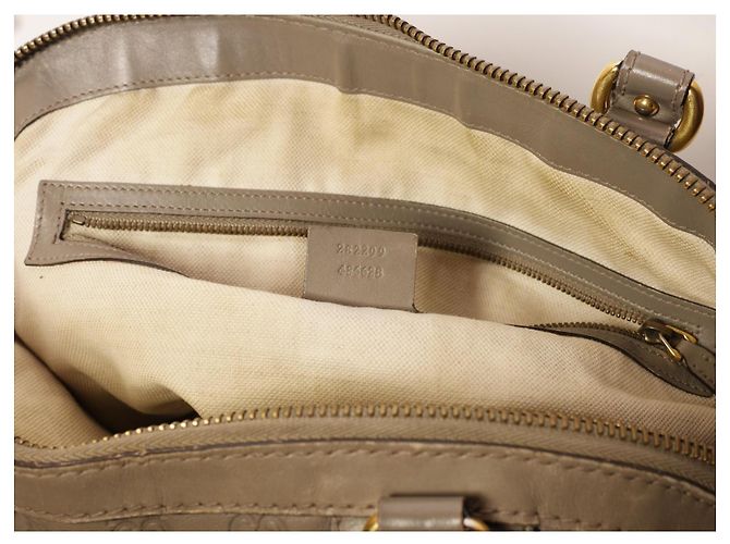 Incredibile borsa in pelle Gucci Grigio - vista 12
