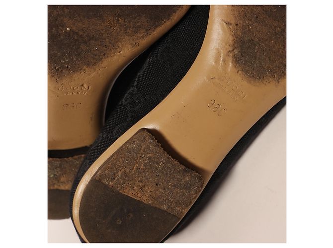 Increíbles bailarinas de cuero Gucci Negro - vista 10