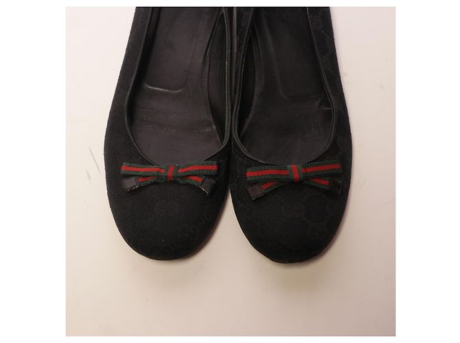Increíbles bailarinas de cuero Gucci Negro - vista 5