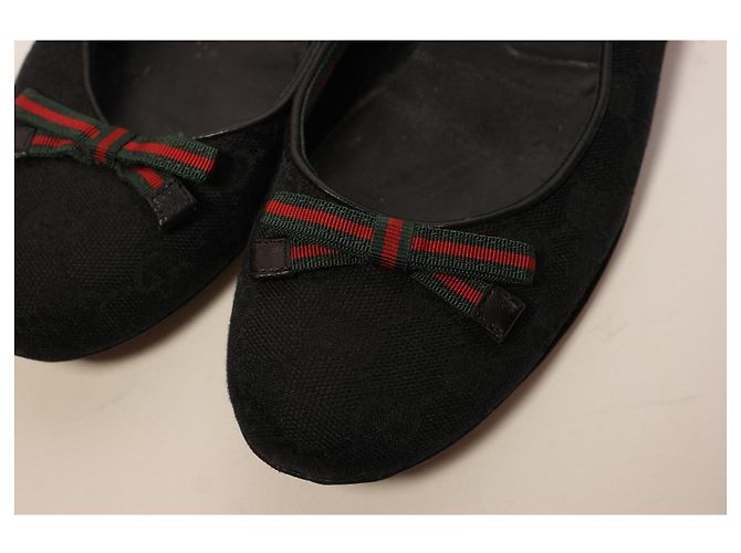 Increíbles bailarinas de cuero Gucci Negro - vista 6