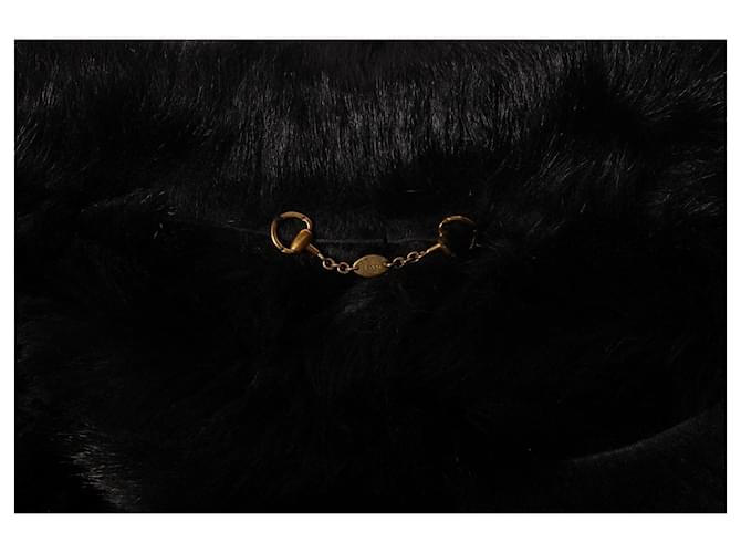 Increíble abrigo de shearling Gucci Negro - vista 11