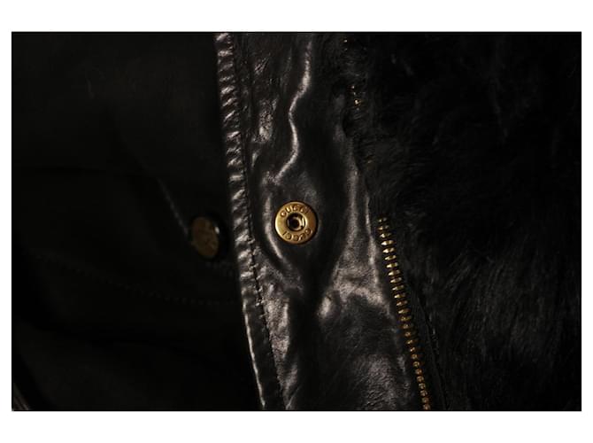 Increíble abrigo de shearling Gucci Negro - vista 12