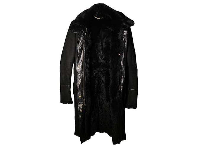 Increíble abrigo de shearling Gucci Negro - vista 3