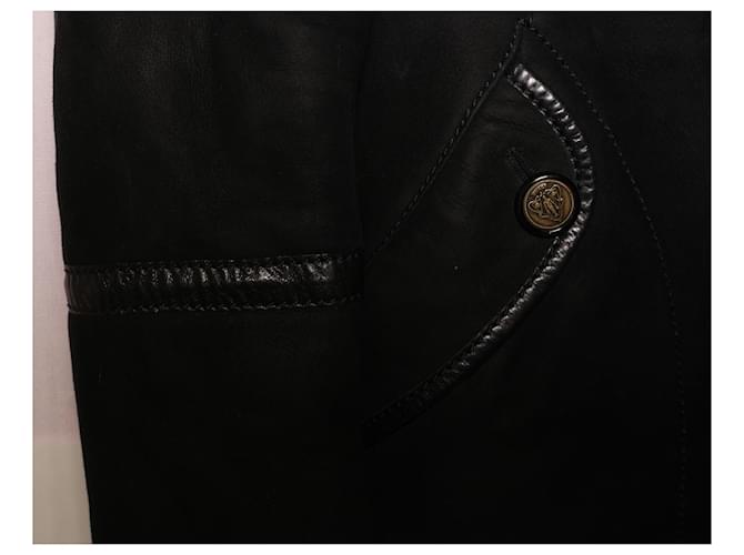 Increíble abrigo de shearling Gucci Negro - vista 5