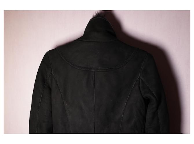 Increíble abrigo de shearling Gucci Negro - vista 8