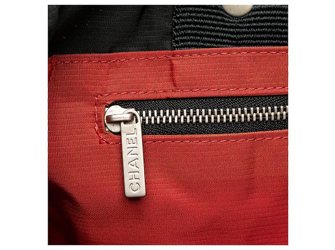 Chanel Borsa in Nylon della Vecchia Linea di Viaggio Nera Nero - vista 9
