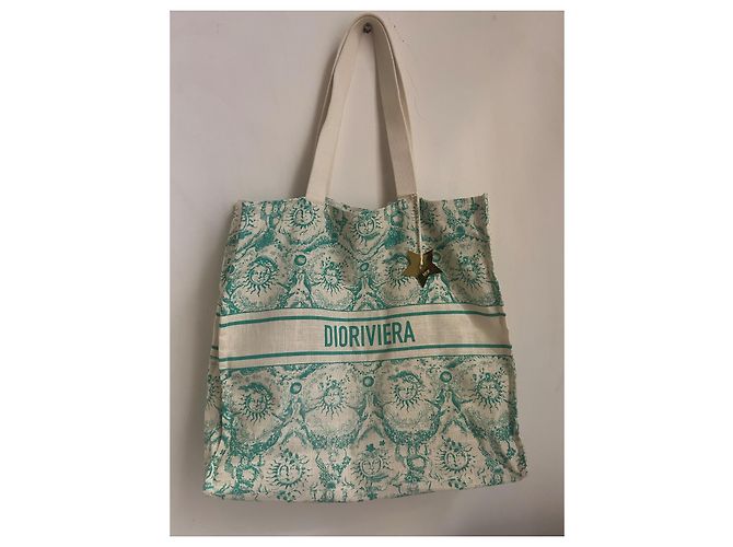 Christian Dior Borsa tote Dior DIORIVIERA Verde chiaro Verde scuro - vista 2