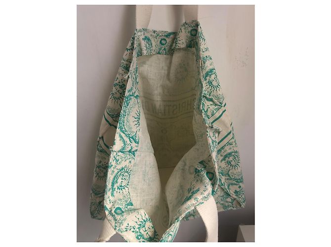 Christian Dior Borsa tote Dior DIORIVIERA Verde chiaro Verde scuro - vista 6