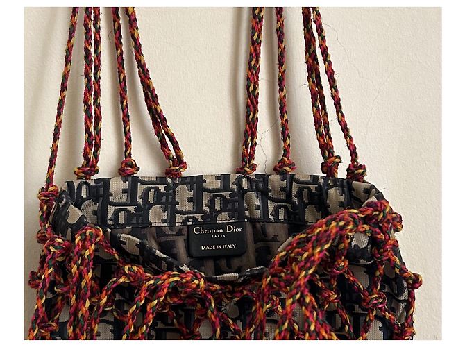 Christian Dior Netztasche mehrfarbig - Ansicht 8