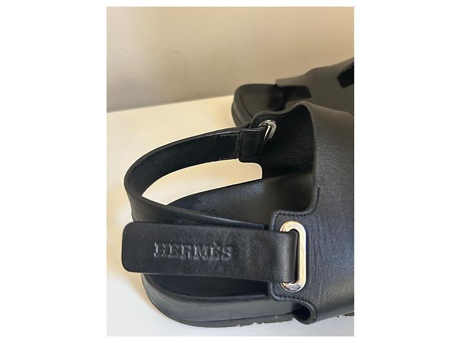 Sandali Hermès Takara Nero - vista 4