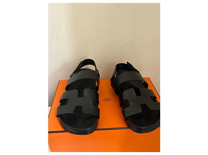 Sandali Hermès Takara Nero - vista 5