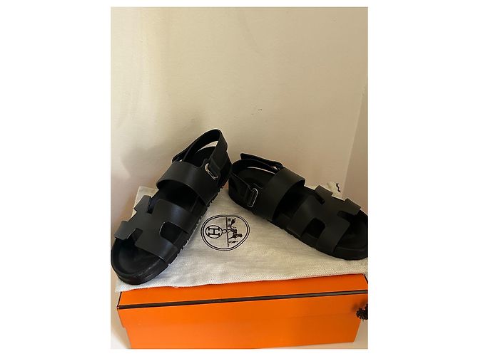 Sandali Hermès Takara Nero - vista 6