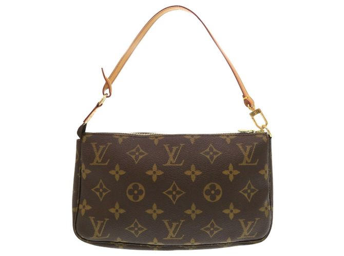 Pochette Accessoires Monogram di Louis Vuitton Marrone Monogramma - vista 3