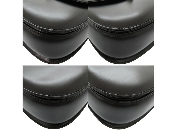 Borsa in pelle nera Gucci Bamboo Nero - vista 5