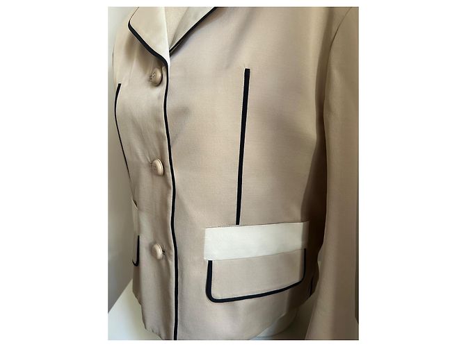 Prada Jacke beige aus Polyester Größe 42 - Ansicht 6