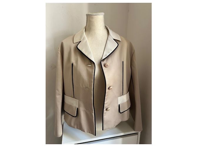 Prada Jacke beige aus Polyester Größe 42 - Ansicht 8