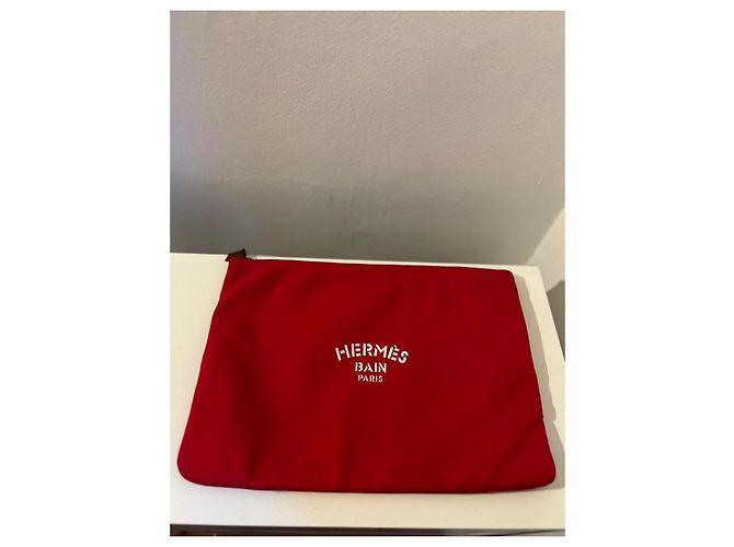 Pochette Hermès Bain Rossa Rosso - vista 2
