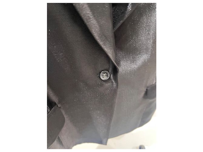 Rotate Oversize Blazer Schwarz Seide Spitze - Ansicht 8