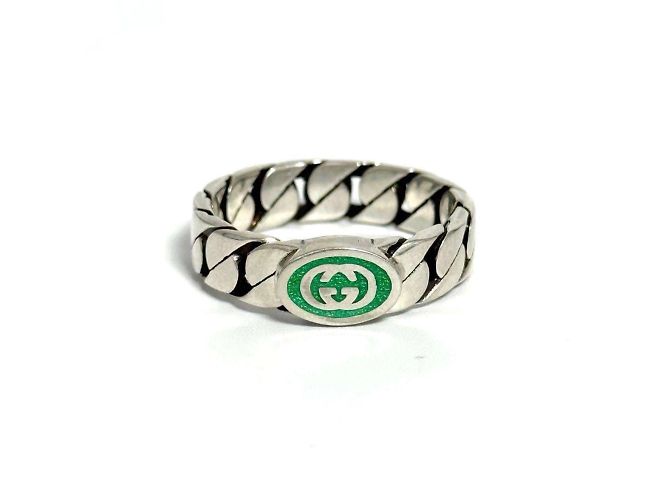 Gucci Men's Interlocking G Silver Ring - view 2
