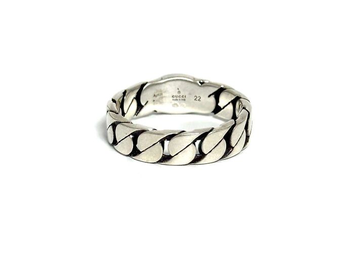 Gucci Men's Interlocking G Silver Ring - view 3