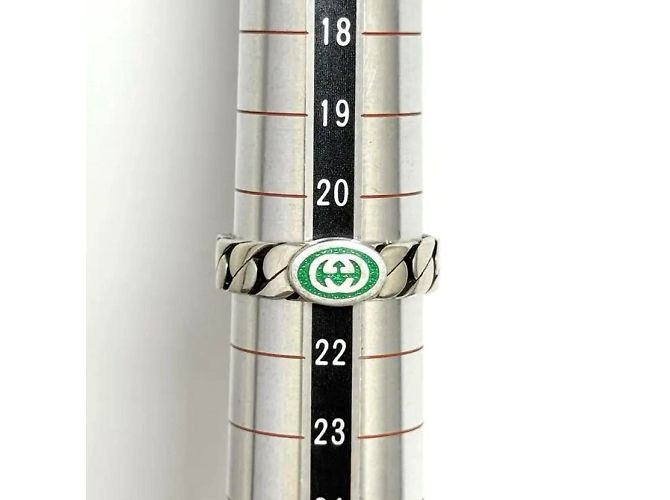 Gucci Men's Interlocking G Silver Ring - view 7