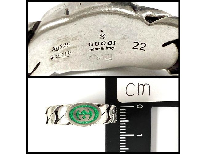 Gucci Men's Interlocking G Silver Ring - view 8