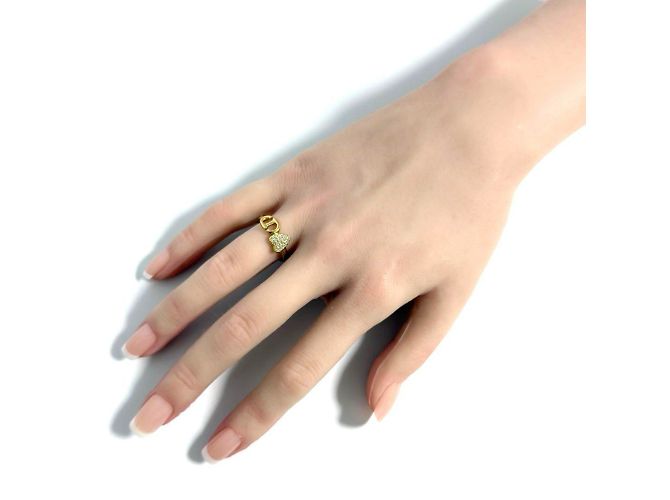Anello Cuore Blu CD Donna Christian Dior - vista 7