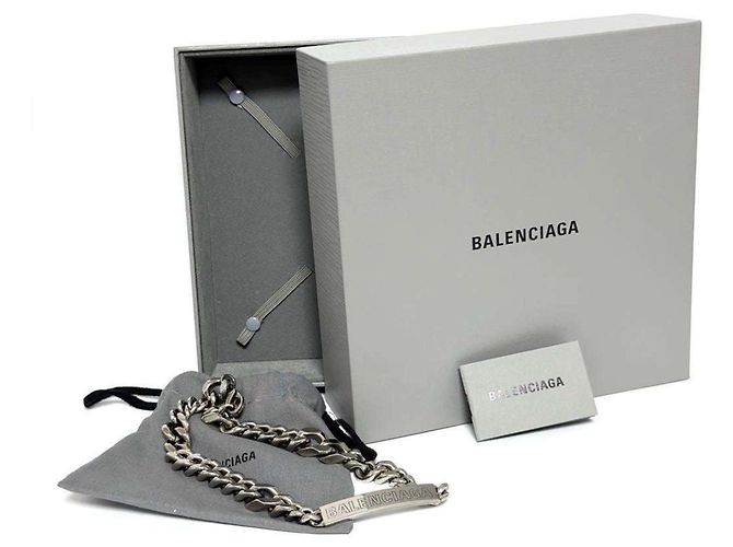 Collana a catena Twist Plate da uomo di Balenciaga - vista 10