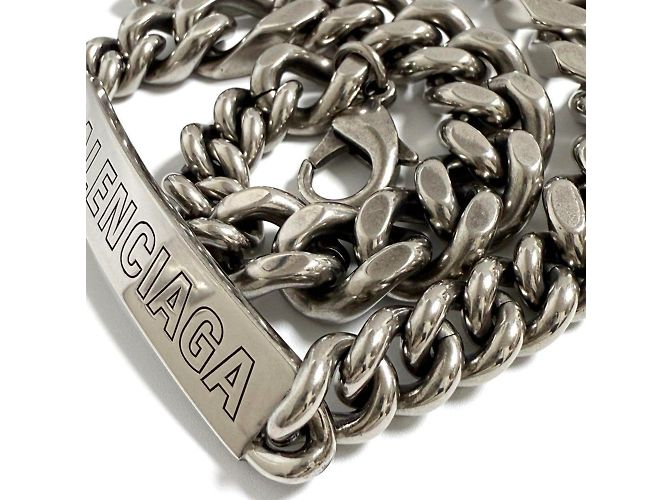 Collana a catena Twist Plate da uomo di Balenciaga - vista 4