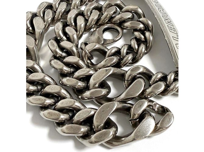 Collana a catena Twist Plate da uomo di Balenciaga - vista 5