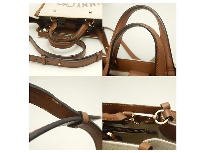 Borsa Varenne Tote di Jimmy Choo Marrone Crudo - vista 5