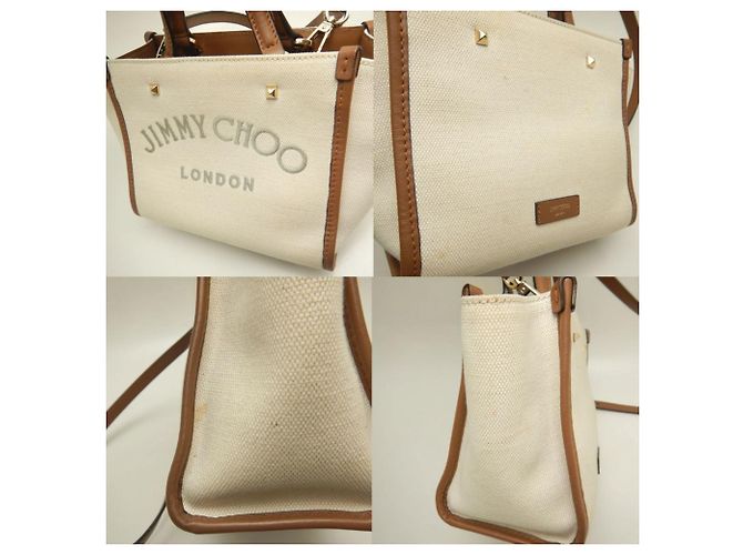 Borsa Varenne Tote di Jimmy Choo Marrone Crudo - vista 6