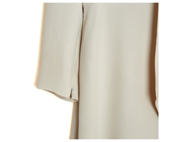 Chloé 2012 Kleid FR40 Chalk Crepe Tie Dress UK12 US10 Chloe - Ansicht 4