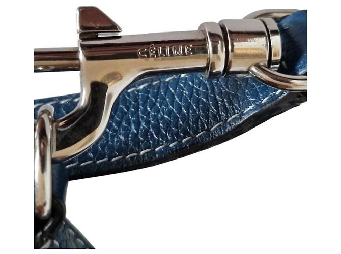 Borsa Céline Mini Phantom Luggage in pelle blu Blu scuro - vista 11
