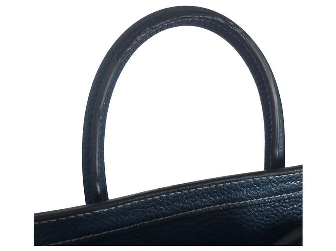 Borsa Céline Mini Phantom Luggage in pelle blu Blu scuro - vista 12