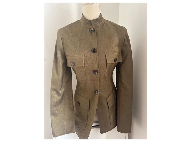 Céline Bronze Wool Jacket Size 36 - view 3