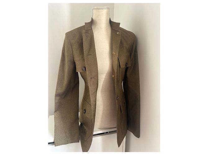 Céline Bronze Wool Jacket Size 36 - view 6