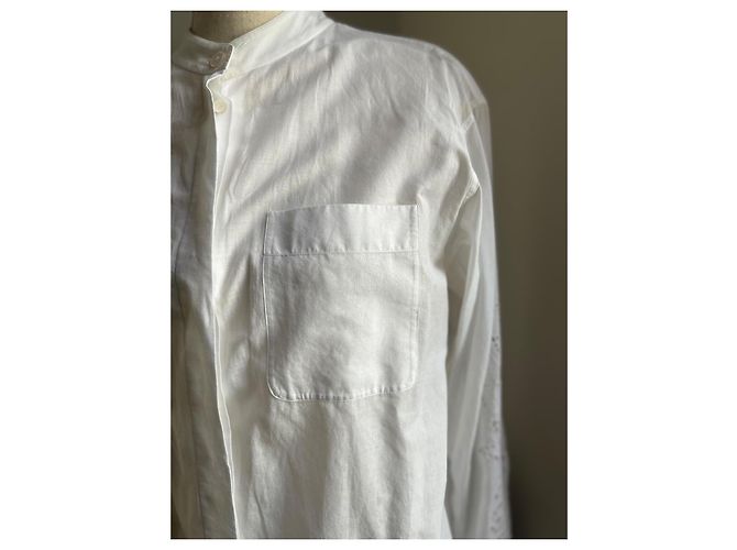 Camisa Chloé de algodón blanco talla 36 Blanco roto - vista 2