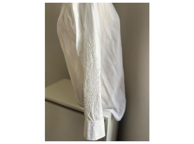 Camisa Chloé de algodón blanco talla 36 Blanco roto - vista 4