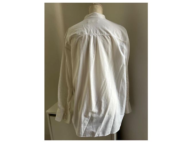 Camisa Chloé de algodón blanco talla 36 Blanco roto - vista 5