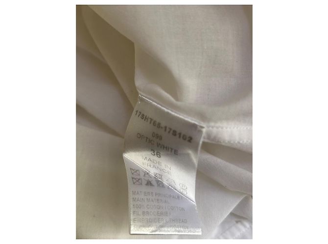 Camisa Chloé de algodón blanco talla 36 Blanco roto - vista 8