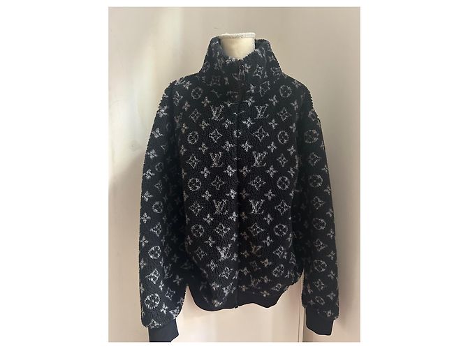 Giacca Louis Vuitton Monogram Jacquard Nero L - vista 2