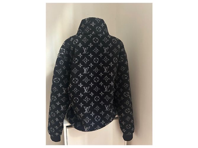 Giacca Louis Vuitton Monogram Jacquard Nero L - vista 3