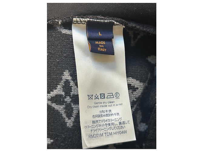 Giacca Louis Vuitton Monogram Jacquard Nero L - vista 8