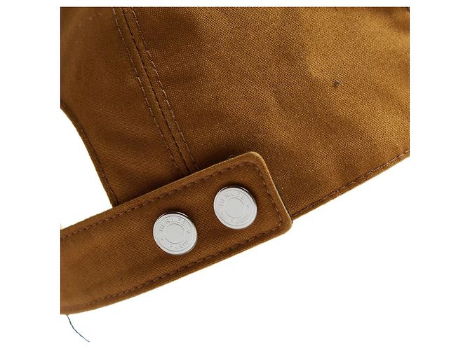 Hermès Miles H Cap T59 Baumwolltwill Tabak Größe L Hermes Karamell - Ansicht 4
