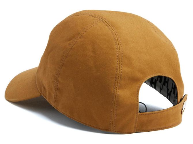 Hermès Miles H Cap T59 Baumwolltwill Tabak Größe L Hermes Karamell - Ansicht 5