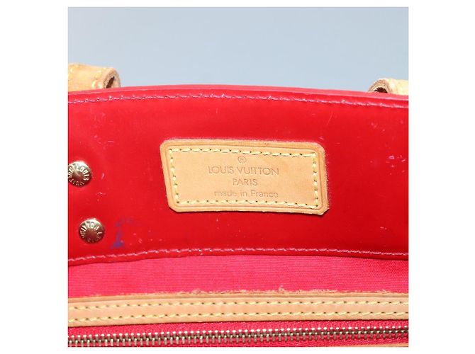 LOUIS VUITTON Monogram Vernis Reade MM Hand Bag Red Rouge M91086 LV Auth 122621 - view 17