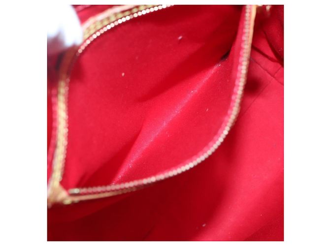 LOUIS VUITTON Monogram Vernis Reade MM Hand Bag Red Rouge M91086 LV Auth 122621 - view 20